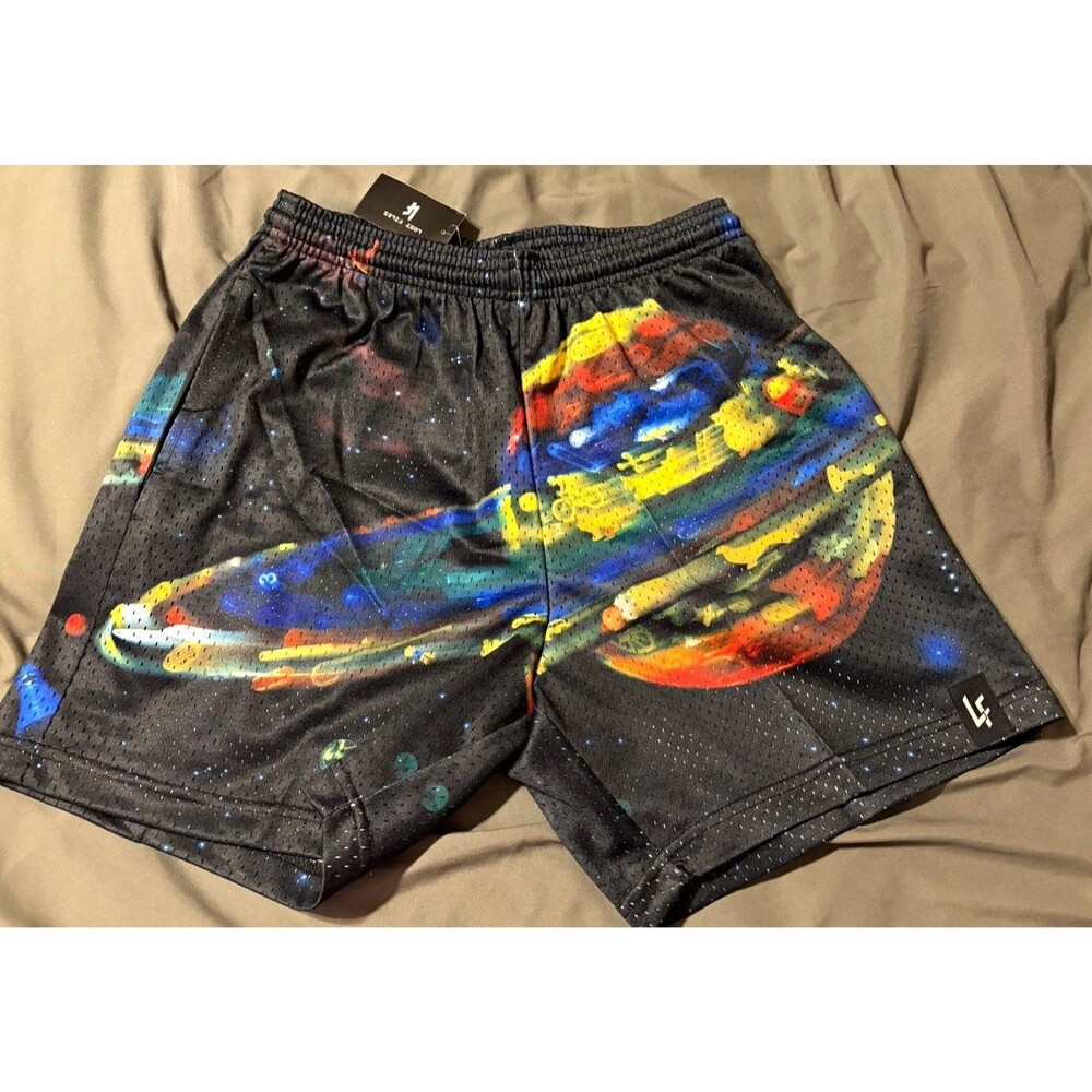 NWT Lost Files x I SPY 2024 Mesh Shorts Size Small Space Graphic Streetwear